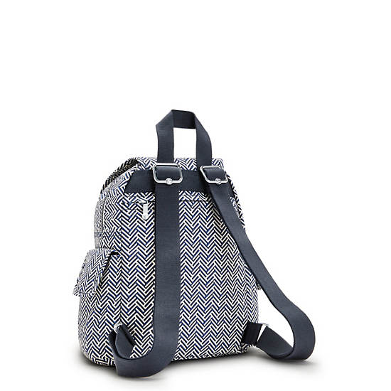 Kipling City Pack Mini Printed Rugzak Wit | BE 1494SG